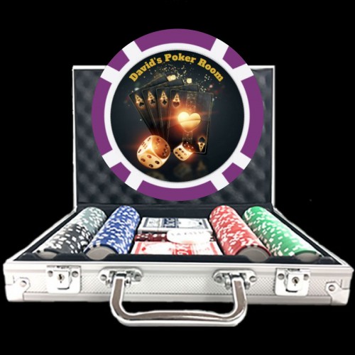 Poker Room Premium Poker Set- Template Design